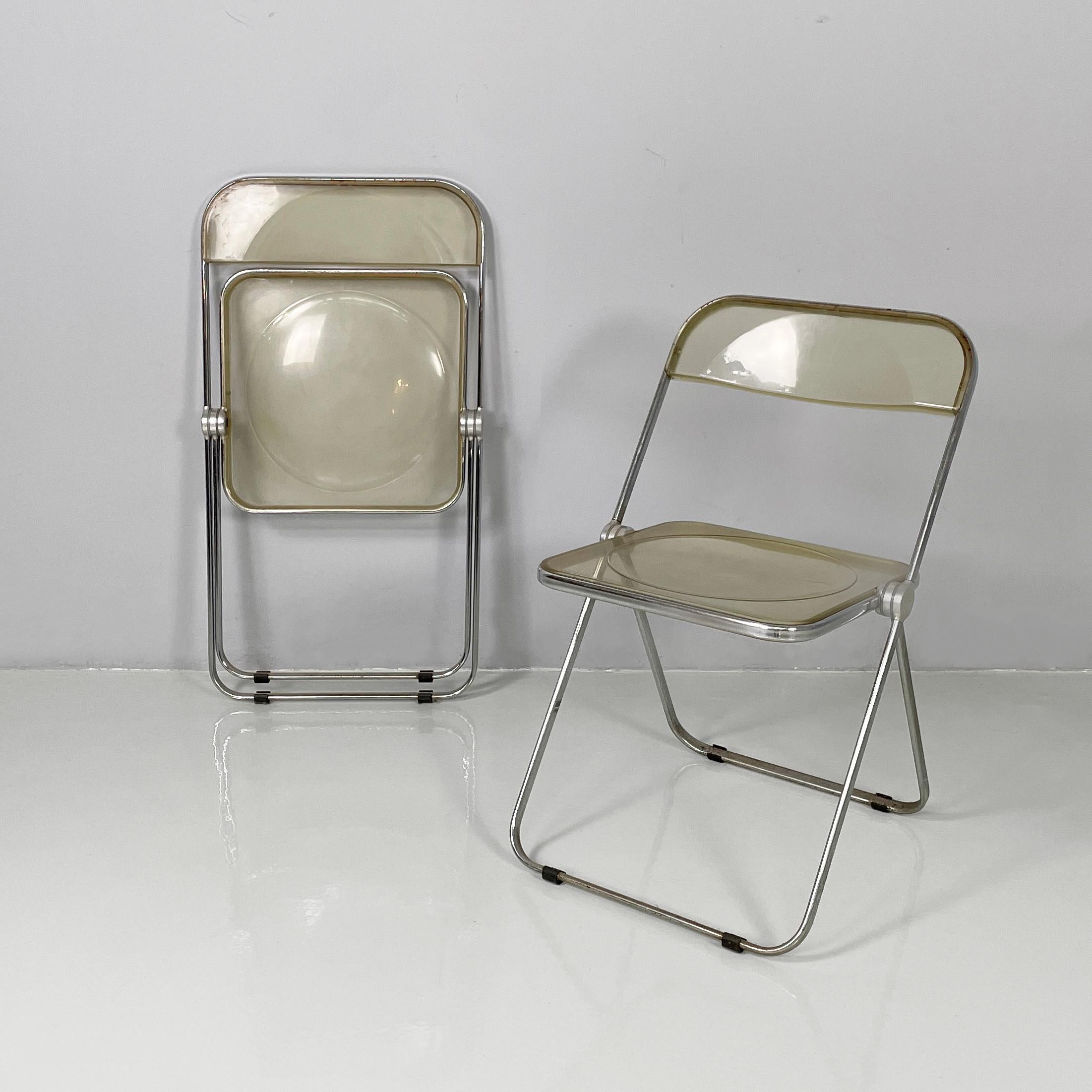 Moderne italienische Stühle Plia von Giancarlo Piretti für Anonima Castelli, 1970er Jahre (Italienisch) im Angebot