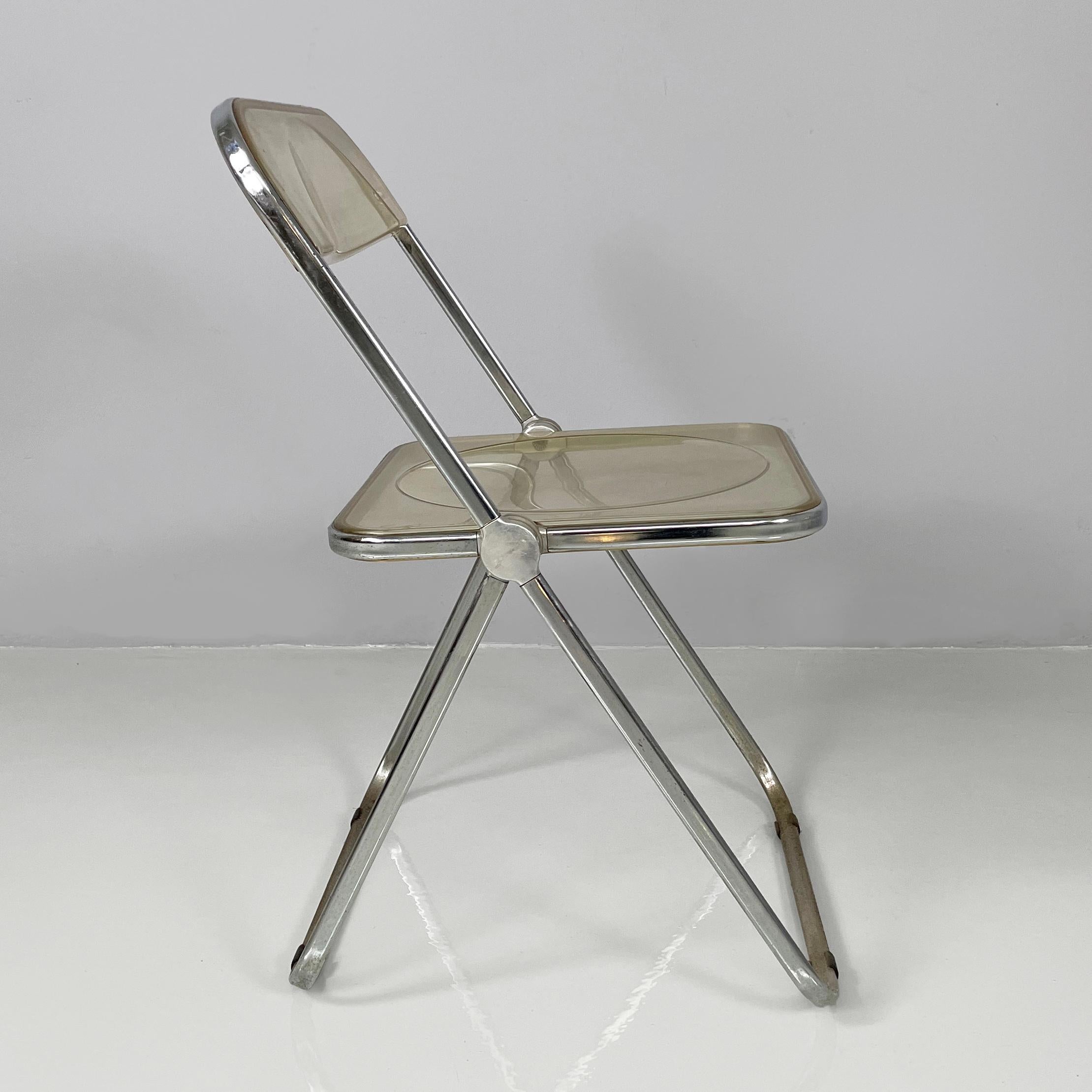 Moderne italienische Stühle Plia von Giancarlo Piretti für Anonima Castelli, 1970er Jahre (Ende des 20. Jahrhunderts) im Angebot