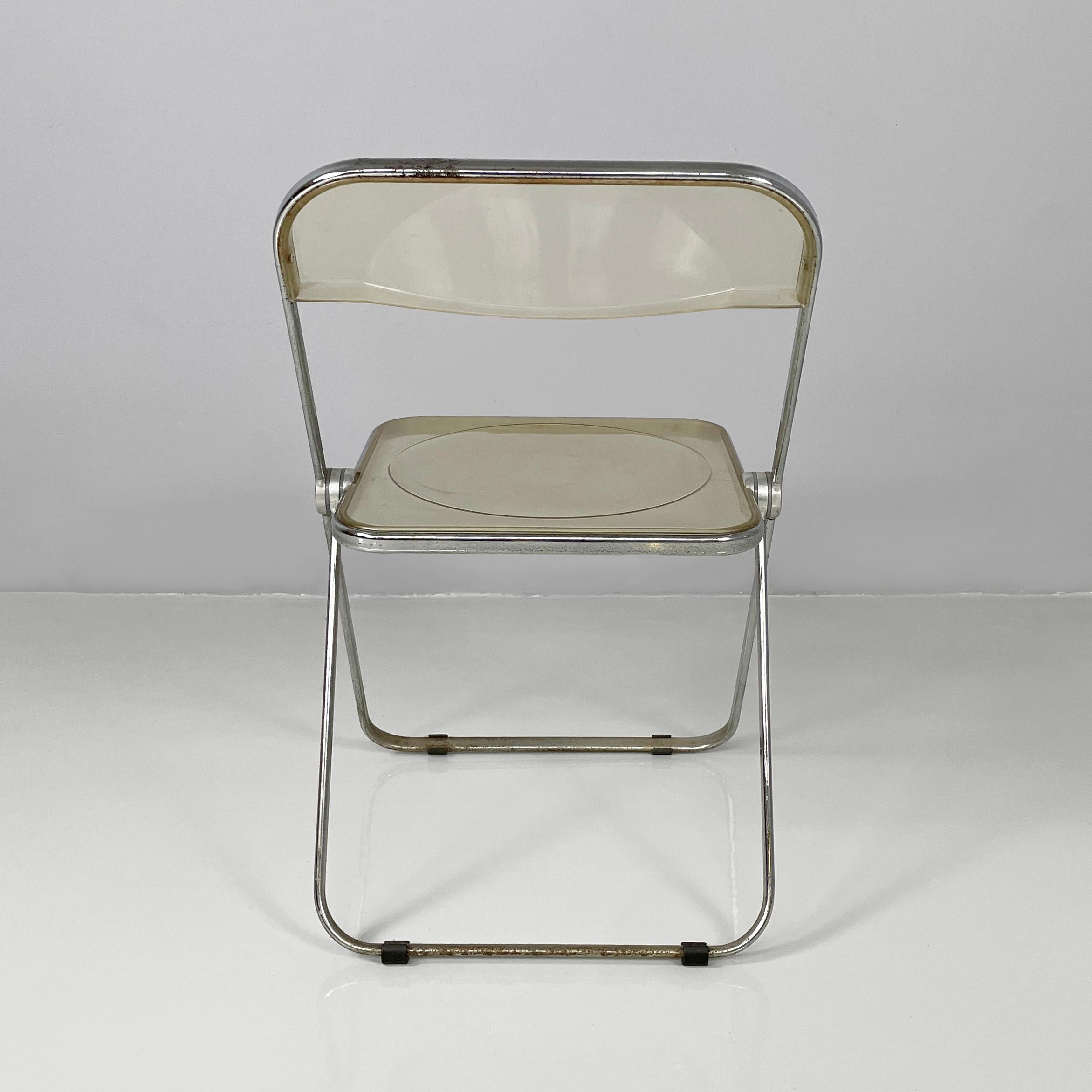 Moderne italienische Stühle Plia von Giancarlo Piretti für Anonima Castelli, 1970er Jahre (Stahl) im Angebot