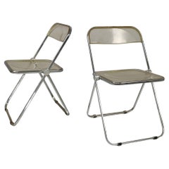 Italian modern chairs Plia by Giancarlo Piretti for Anonima Castelli, 1970s