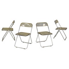 Italian modern chairs Plia by Giancarlo Piretti for Anonima Castelli, 1970s