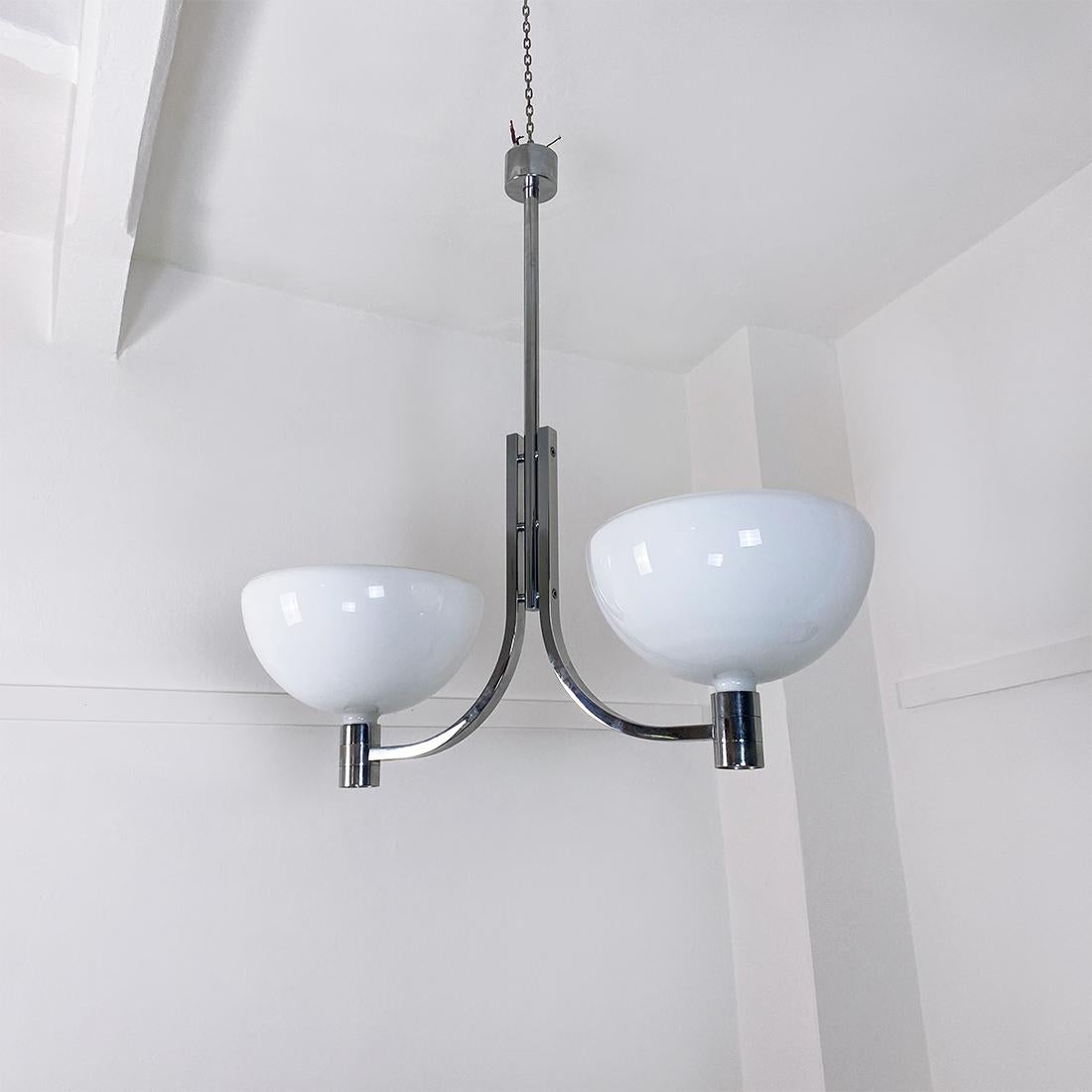 Italian Modern Chandelier AM/AS Series Franco Albini Franca Helg for Sirrah 1969 In Good Condition For Sale In MIlano, IT