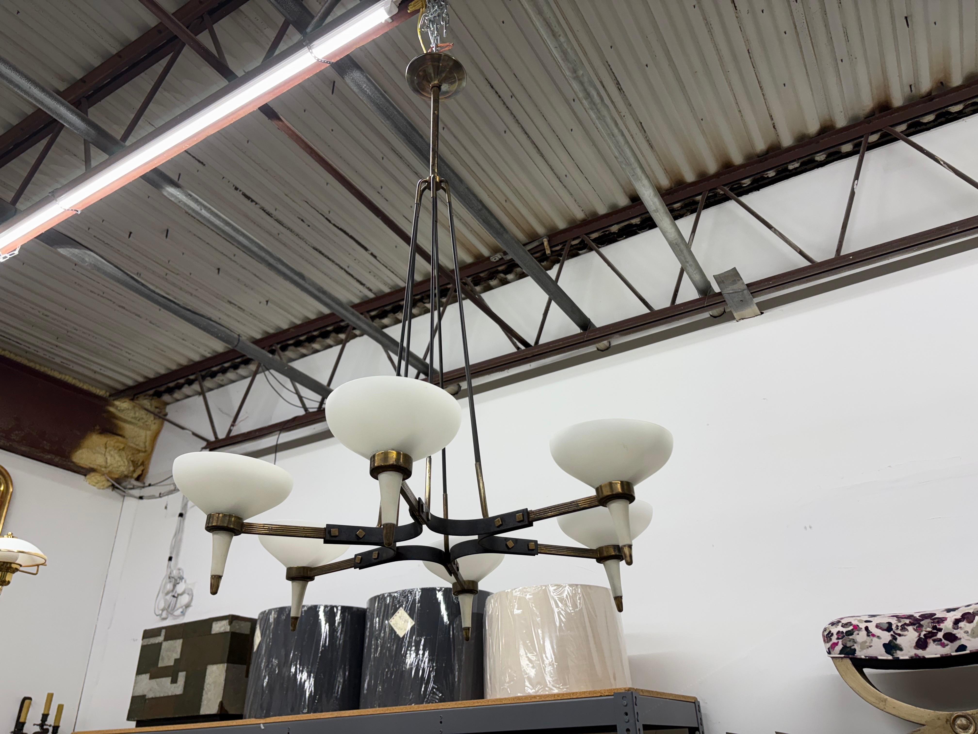 Lampadario moderno italiano di Stilnovo in vendita 4