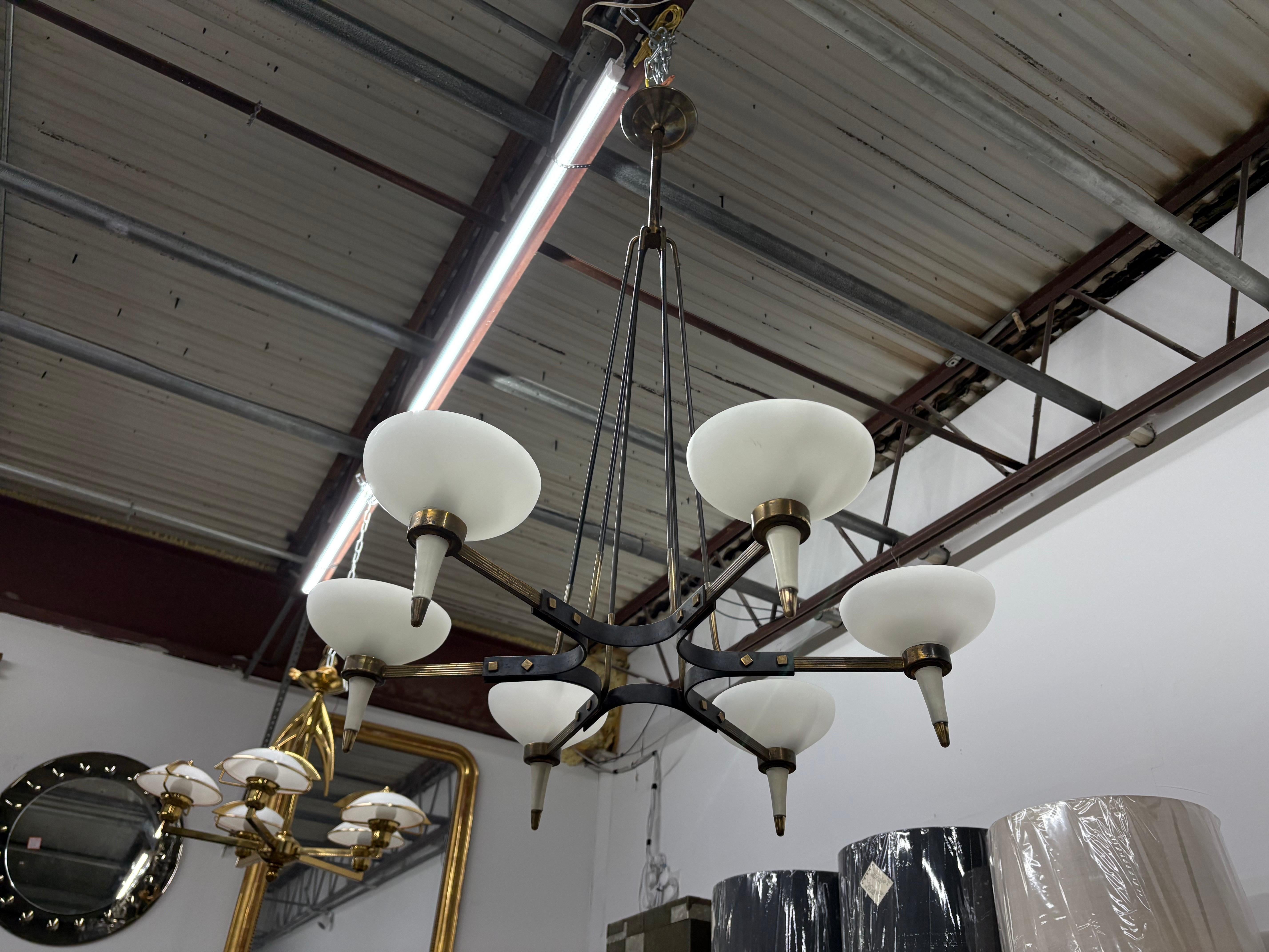 Lampadario moderno italiano di Stilnovo in vendita 1