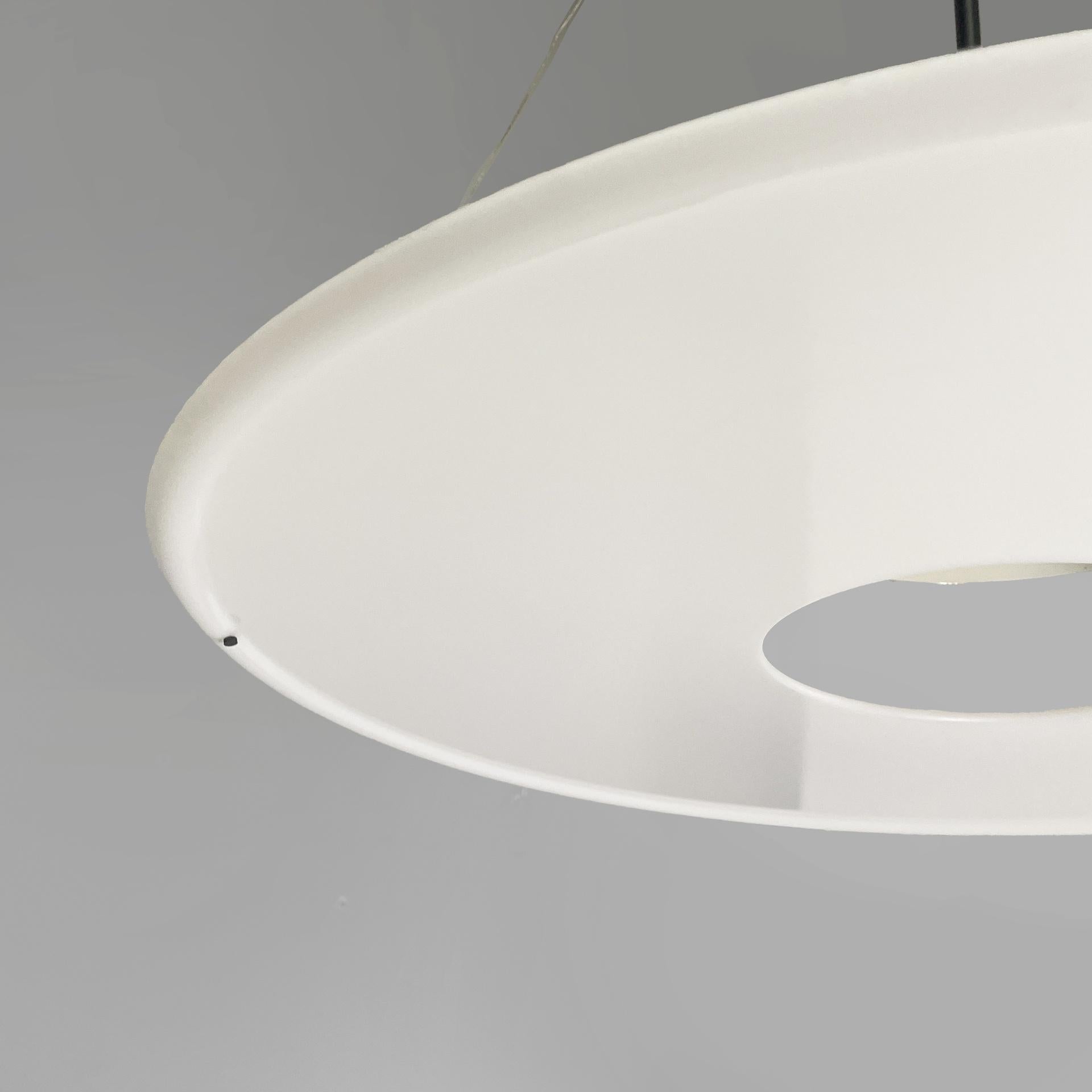 Metallo Lampadario moderno italiano Frisbi di Achille Castiglioni per Flos, anni '70 in vendita