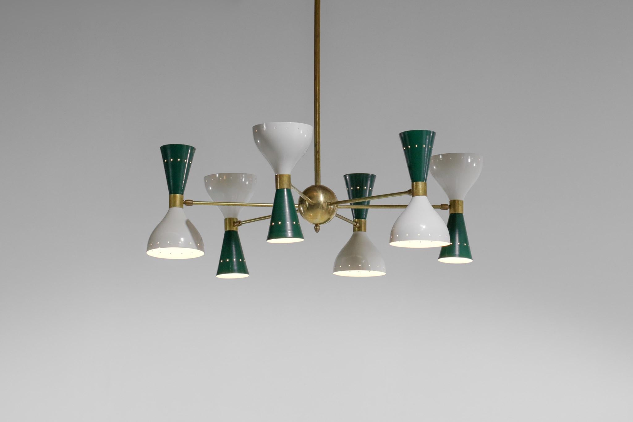 Mid-Century Modern Italian Modern Chandelier 