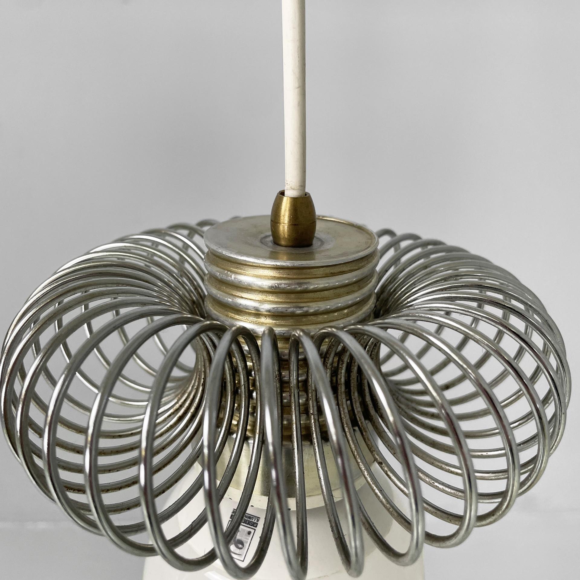 Italian modern chandeliers in metal with spiral structure, 1980s en vente 7