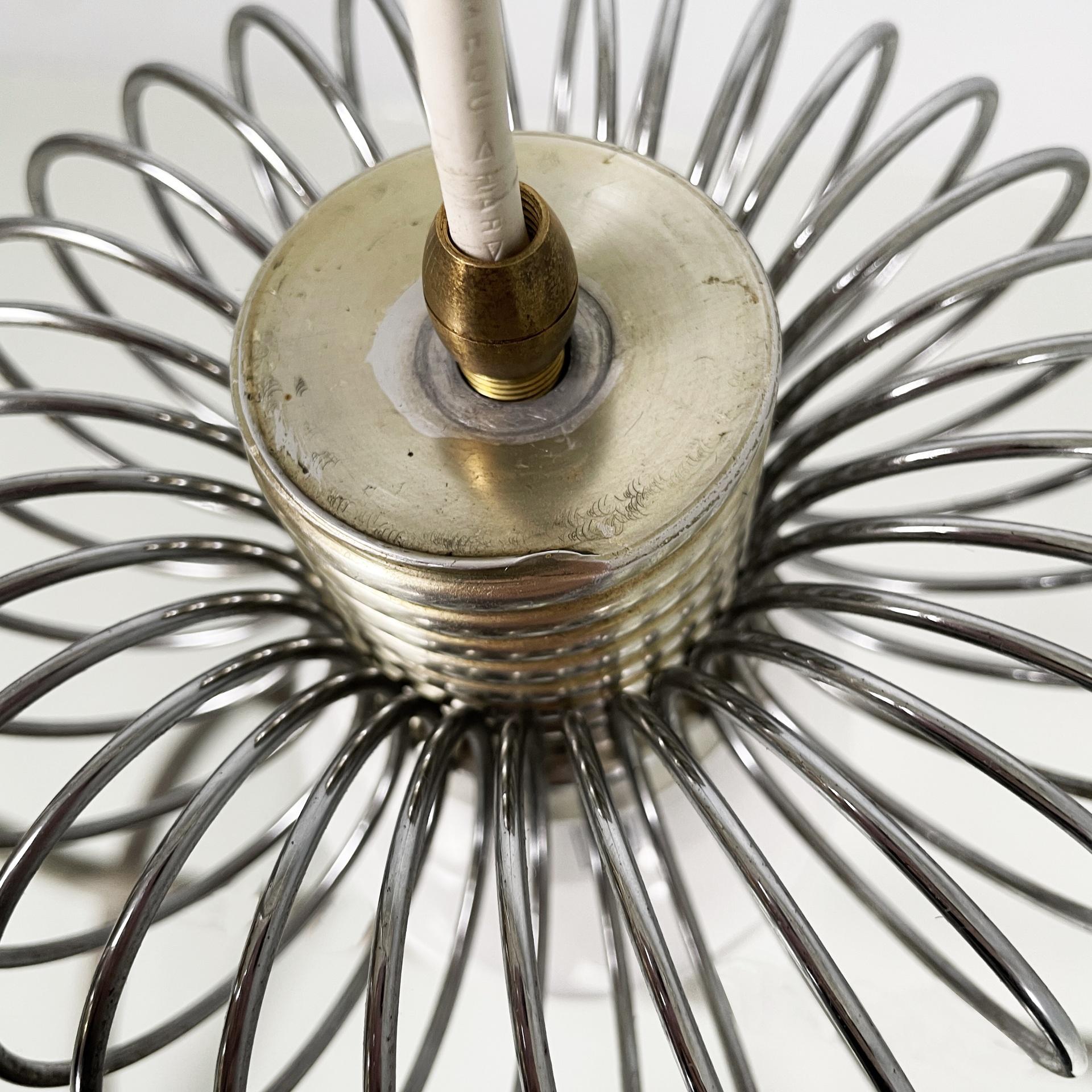 Italian modern chandeliers in metal with spiral structure, 1980s en vente 8