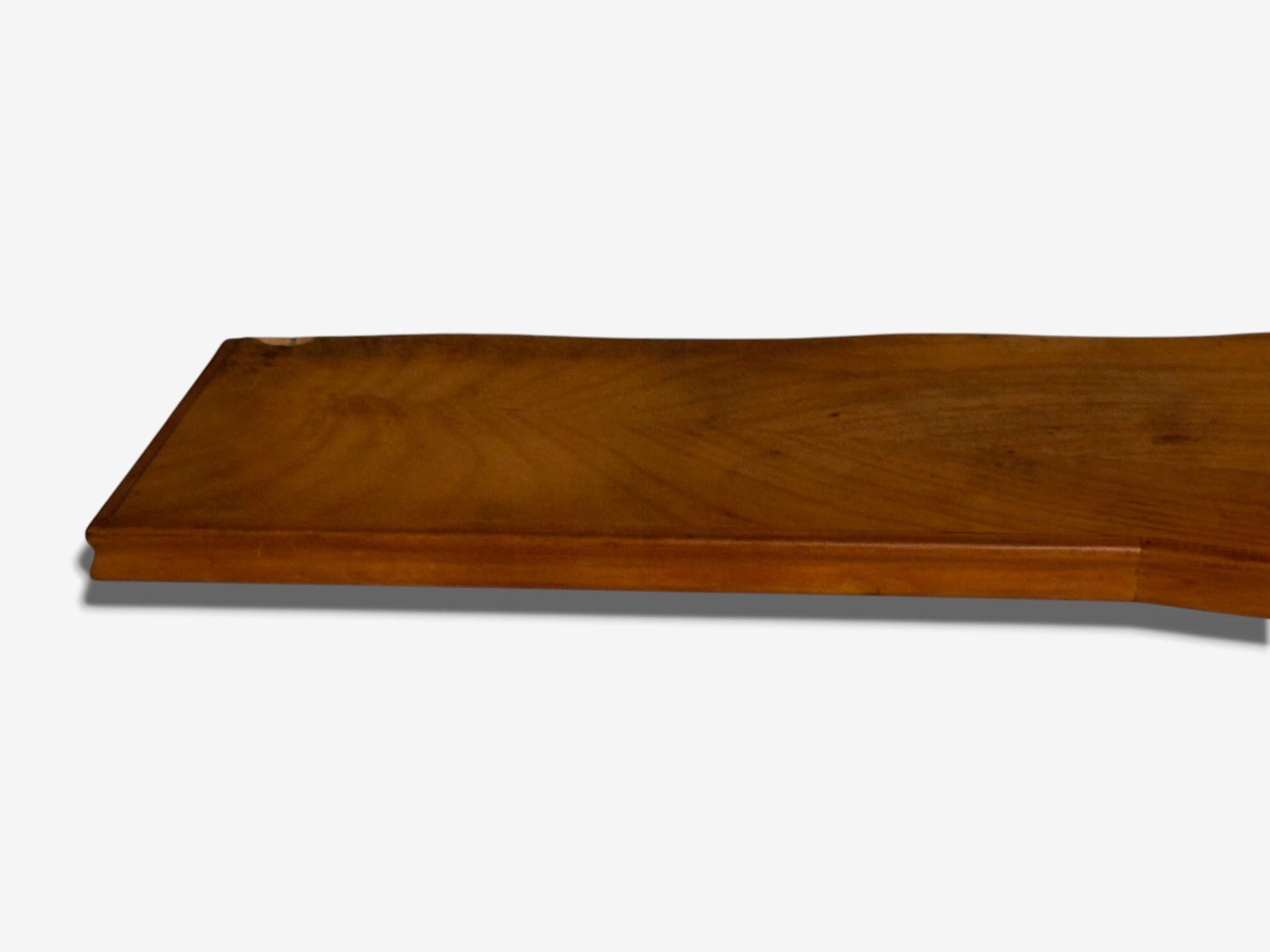 Console moderne italienne en cerisier et verre avec miroir, Italie, années 1950 en vente 1