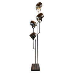Italian Modern Chrome Floor Lamp by Goffredo Reggiani, circa 1969