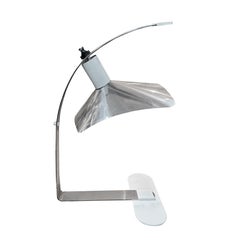 Italian Modern Sculptural Chrome Lamp