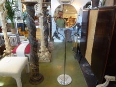 Italian Modern Chrome Standing Mirror in the Manner of Romeo Rega