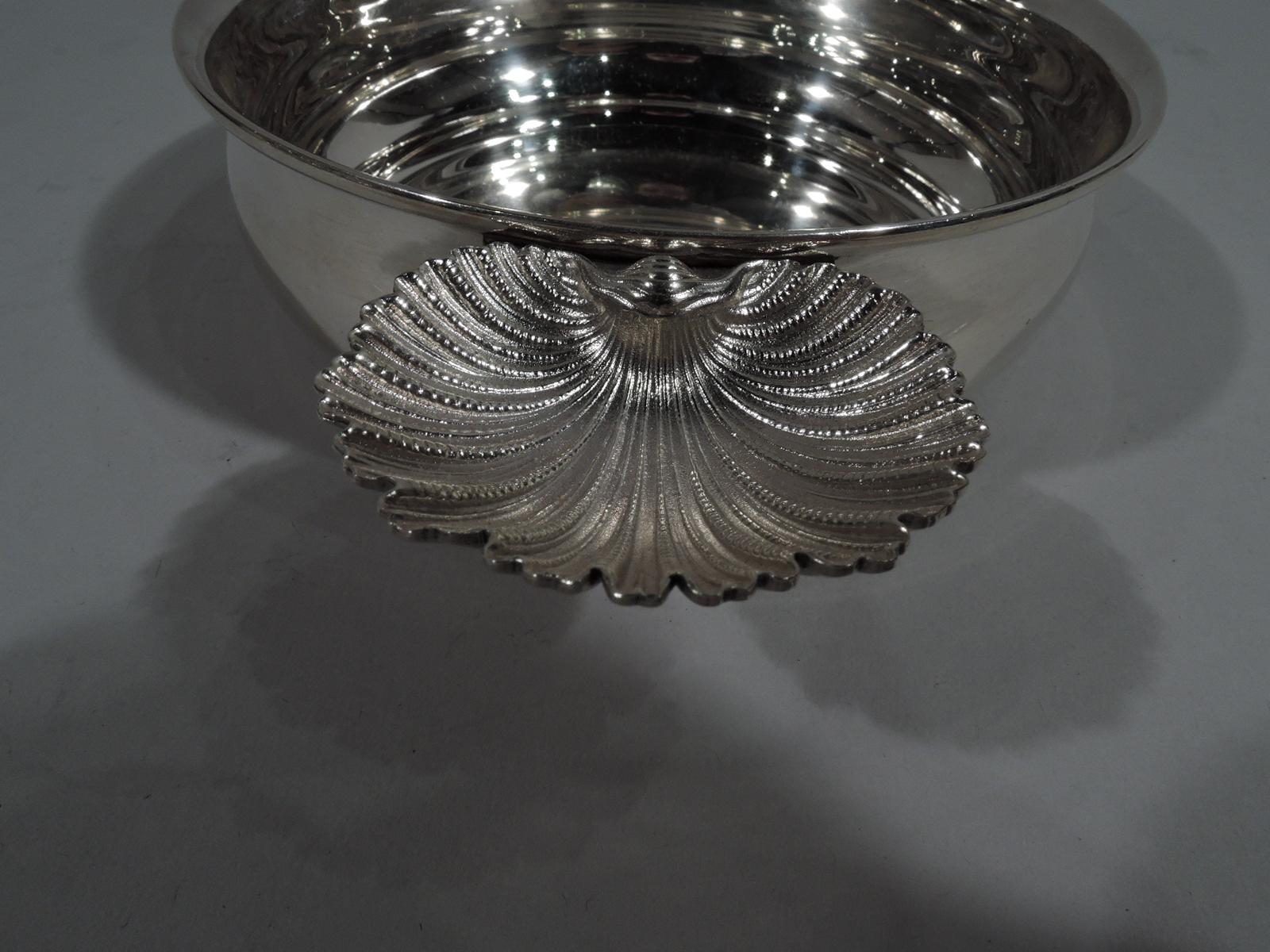 Italian Modern Classical Sterling Silver Porringer by Buccellati In Excellent Condition In New York, NY