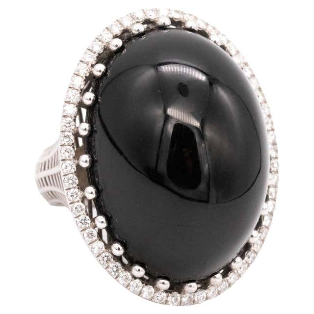 Modren Dinner Rings Italian Modern Classic Cocktail Ring In 18Kt Gold 1.21 Cts Diamonds ...