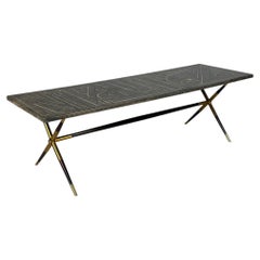 Table basse italienne de style « mid-century modern » « Strumenti da Disegno » de Fornasetti, années 1960