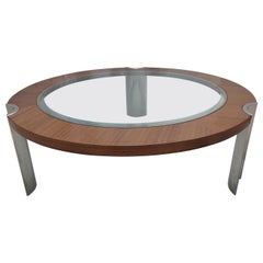 Vintage Italian Excelsior Contemporary Modern Coffee Table