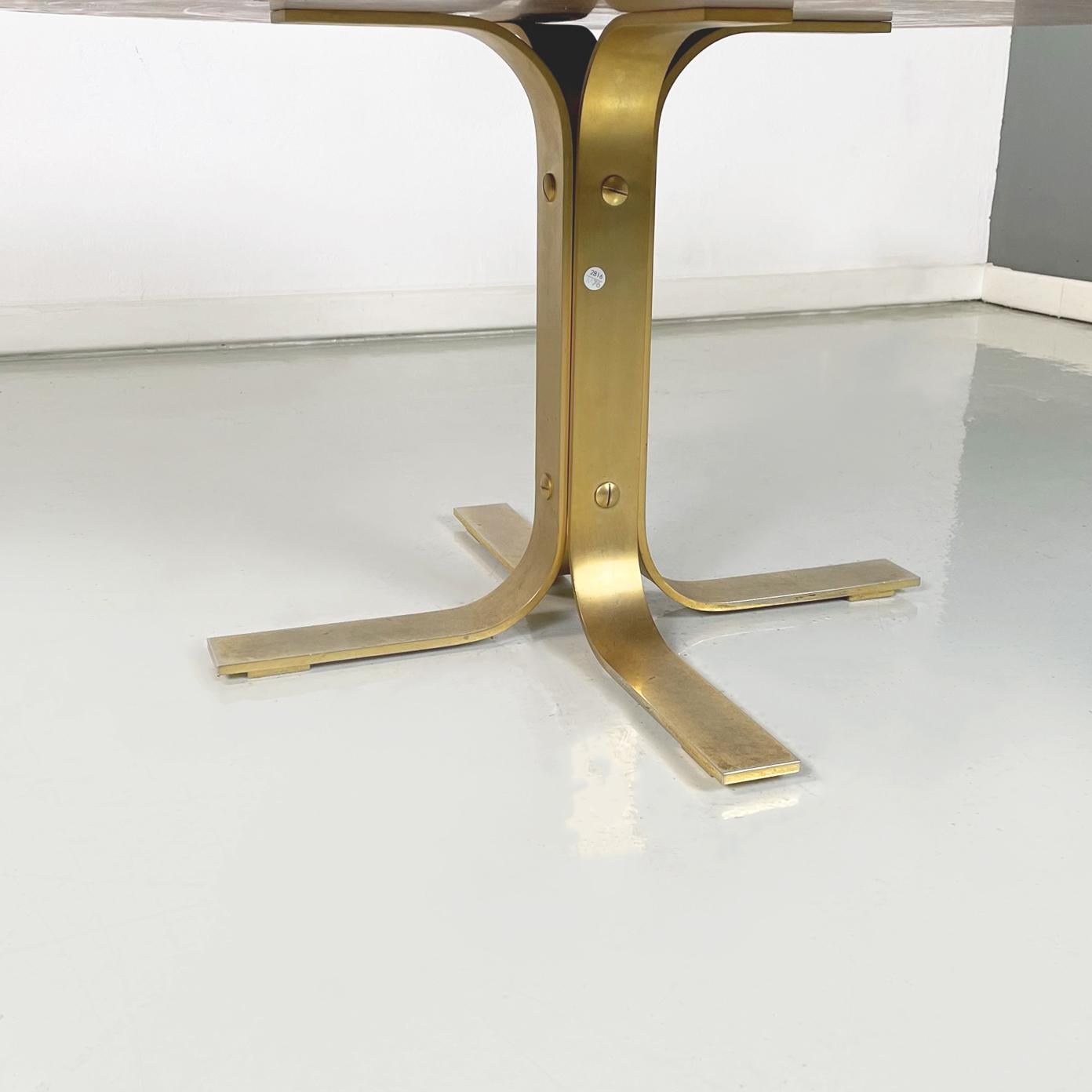 Italian Modern Coffee Table in Wood, Parchment and Brass by Aldo Tura, 1960s For Sale 5