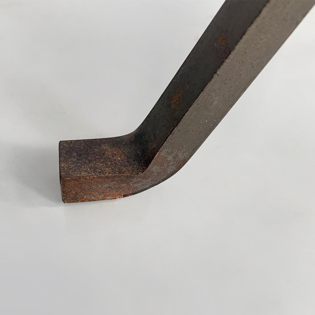 Italian modern coffee table metal glass Cuginetto by Enzo Mari for Driade, 1970s For Sale 14