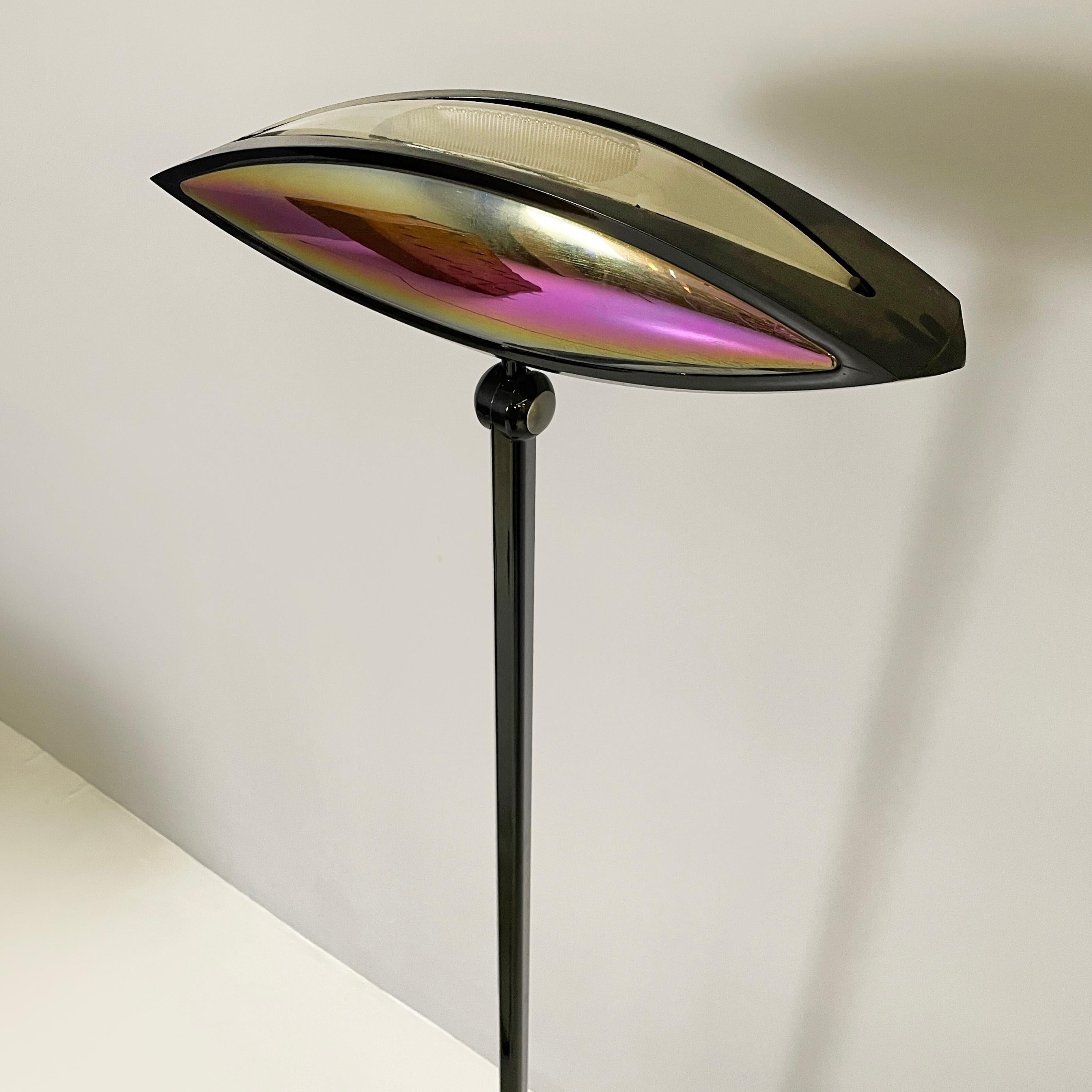 Italian modern color glass and metal Floor lamp Aeto by Lombardo for Flos, 1980s For Sale 1