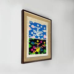 Serigrafía marina italiana moderna de colores de Bruno Contenotte, 1982