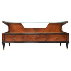 Italian Modern Console Credenza in Rosewood