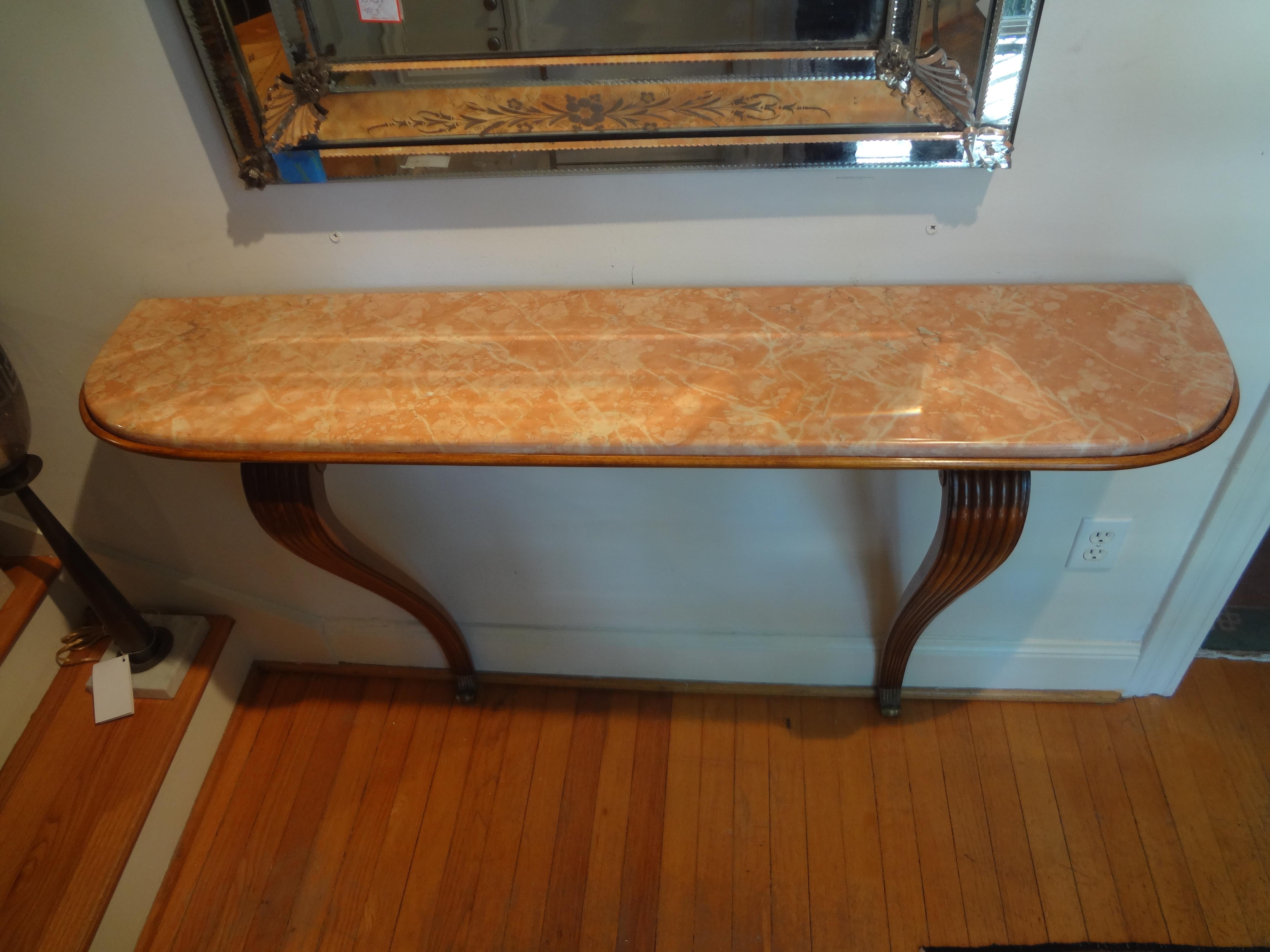 Italian Modern Console Table Attributed Ico Parisi In Good Condition In Houston, TX