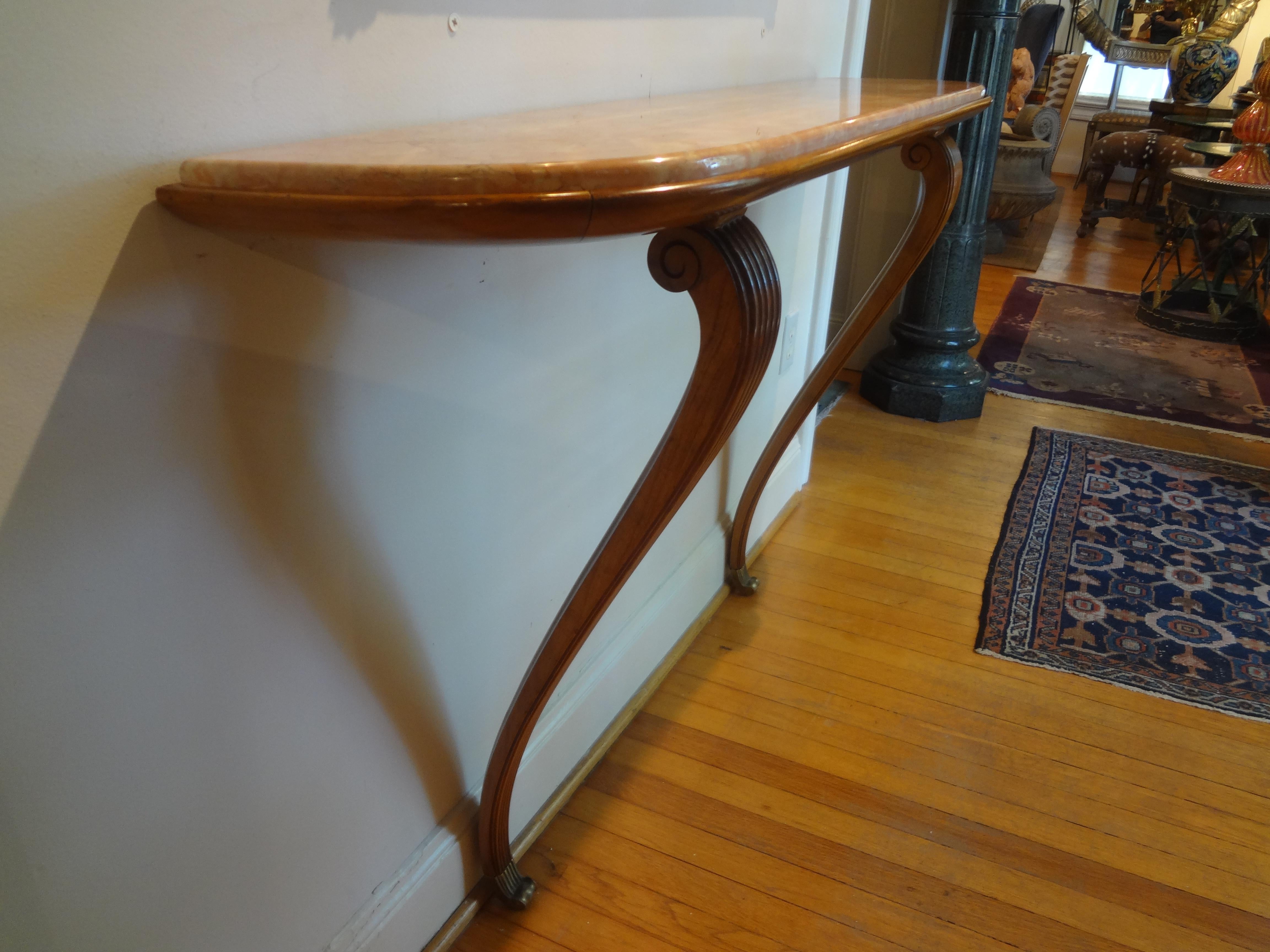 Mid-20th Century Italian Modern Console Table Attributed Ico Parisi