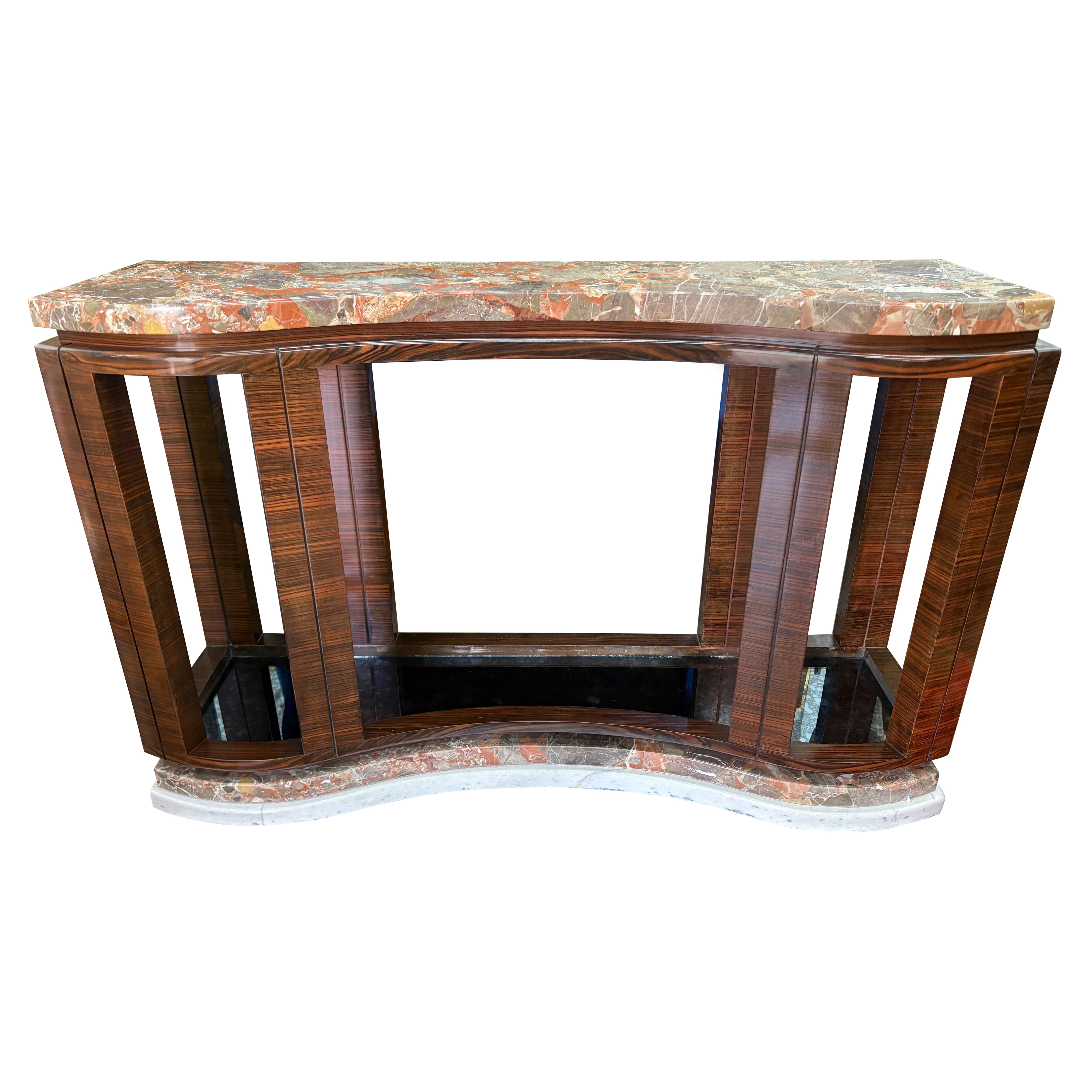 Italian Modern Console Table Designed By Osvaldo Borsani For Sale