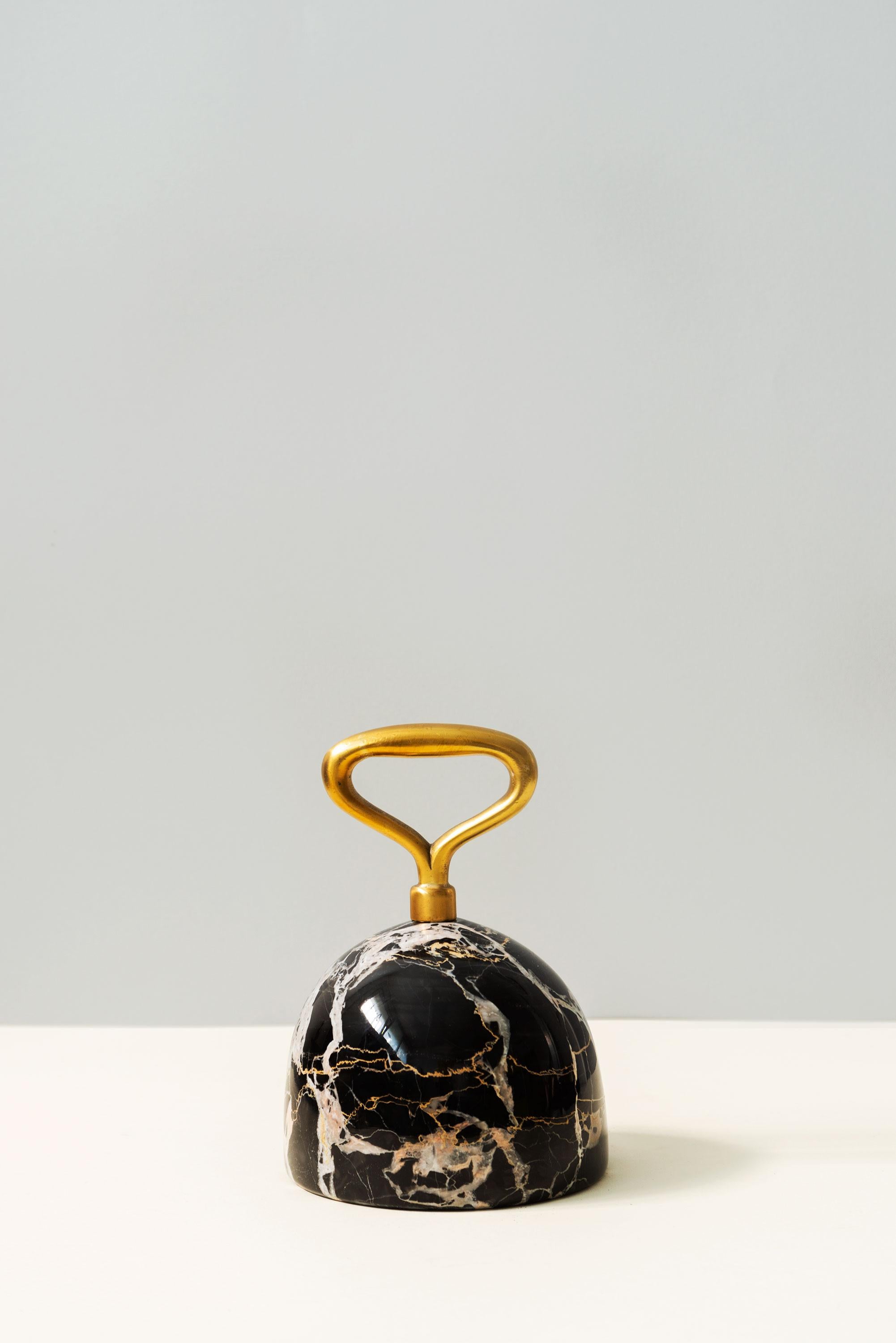Contemporary Italian modern contemporary doorstop or decorative object in marble For Sale