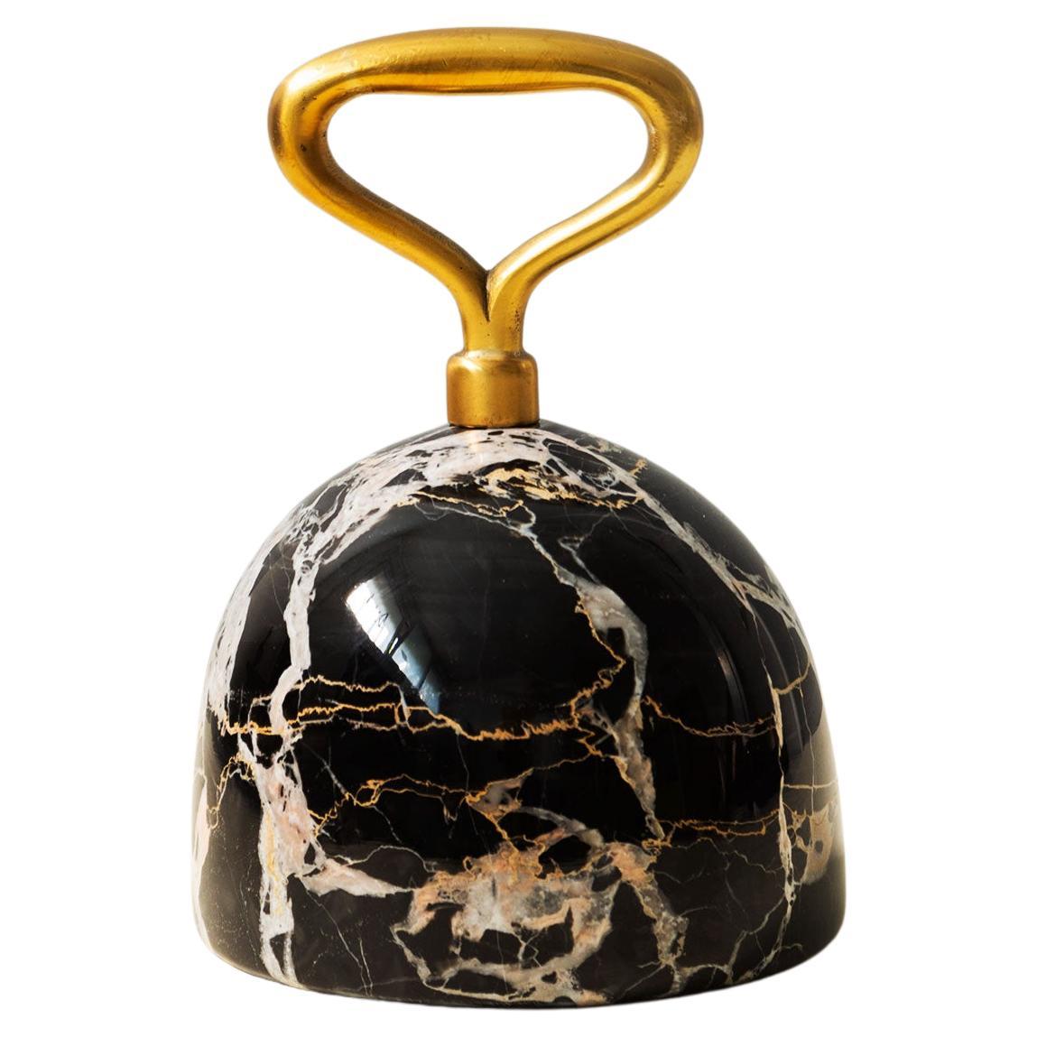 Italian modern contemporary doorstop or decorative object in marble