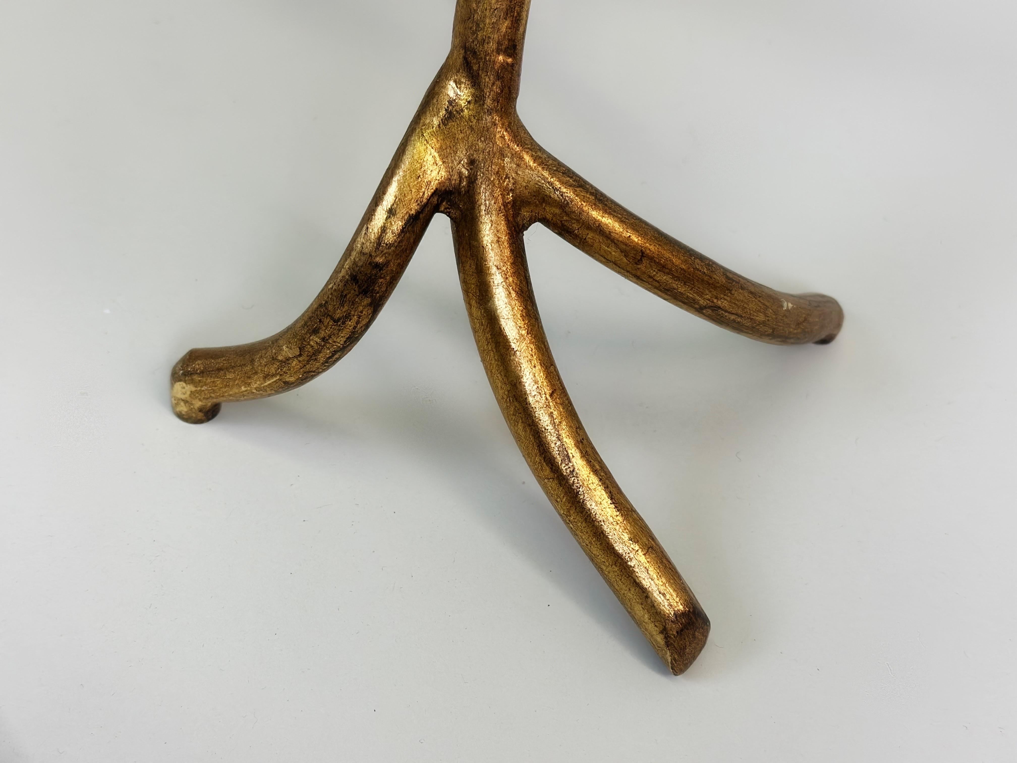 Konsole aus handgehämmertem vergoldetem Eisen und Glas, Giovanni Banci, Moderne italienische Kunsthandwerker im Angebot 10