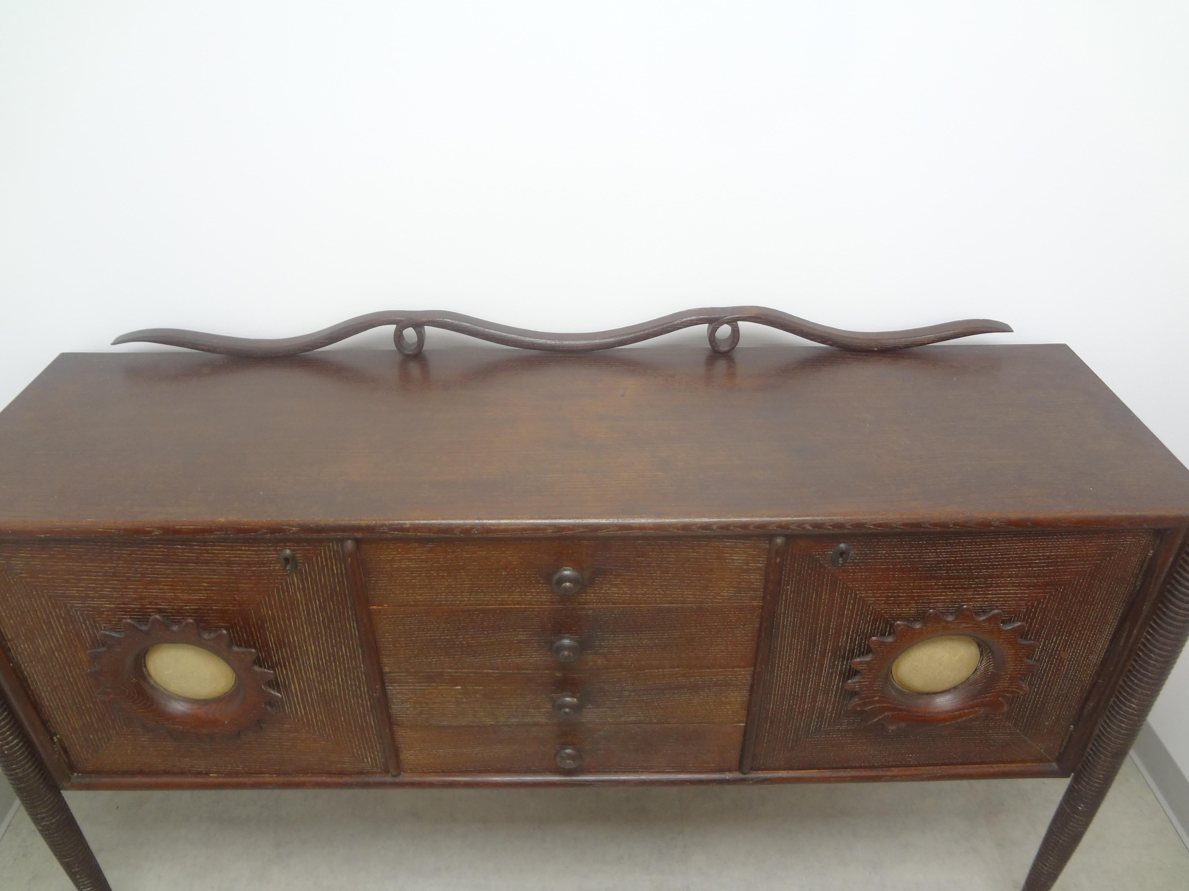 Mid-20th Century Italian Modern Credenza Attributed to Paolo Buffa For Sale