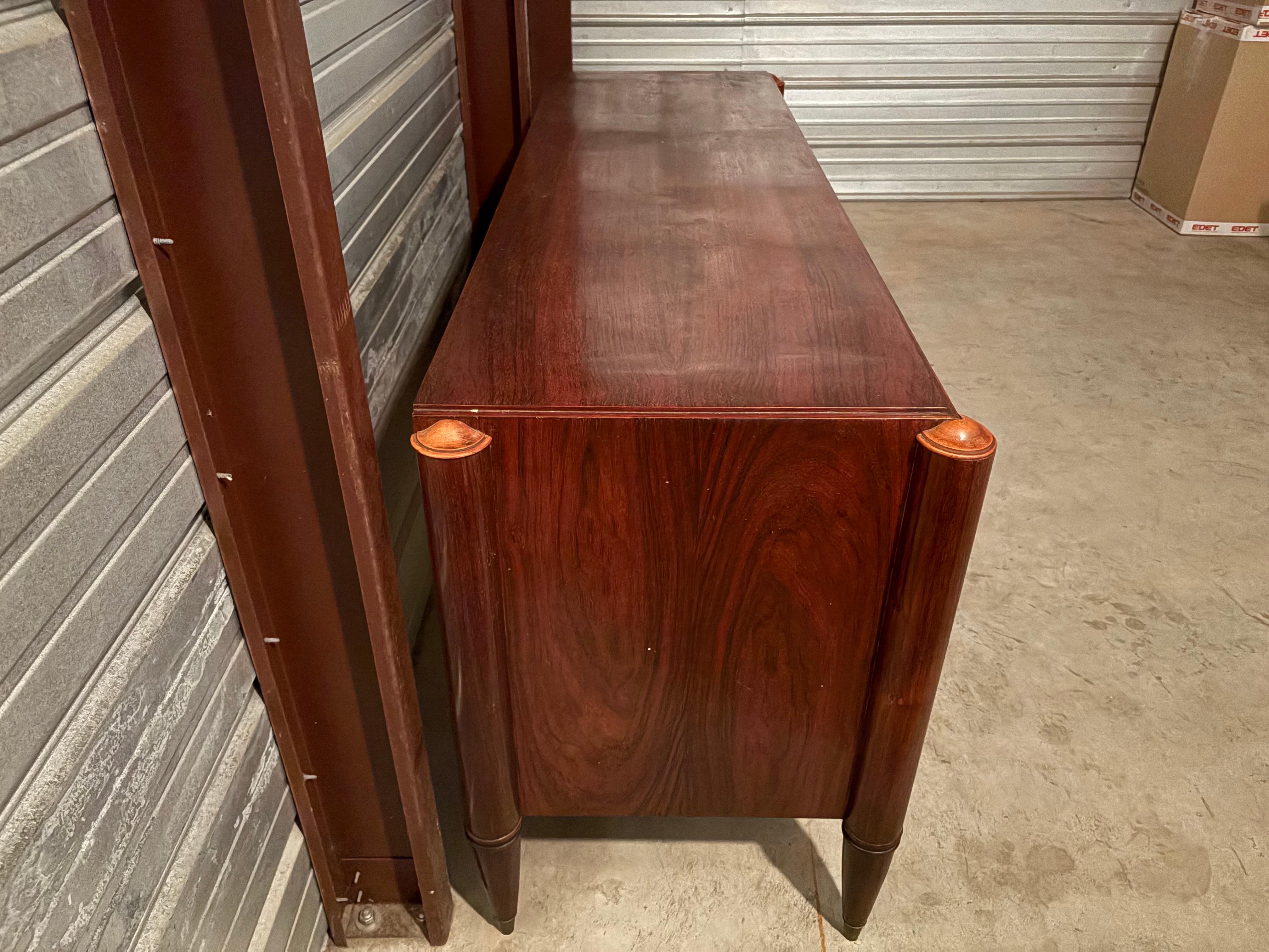 Walnut Italian Modern Credenza By Paolo Buffa For Sale
