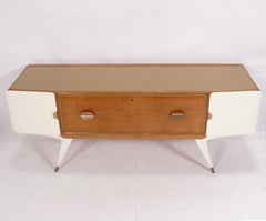 Italian Modern Credenza in the style of Gio Ponti circa 1950s 70" Width