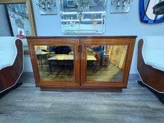 Italian Modern Credenza With Mirrored Doors
