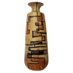 Italian Modern Cubisem Style Vase by Ceramice Biancoli, Italy 60s