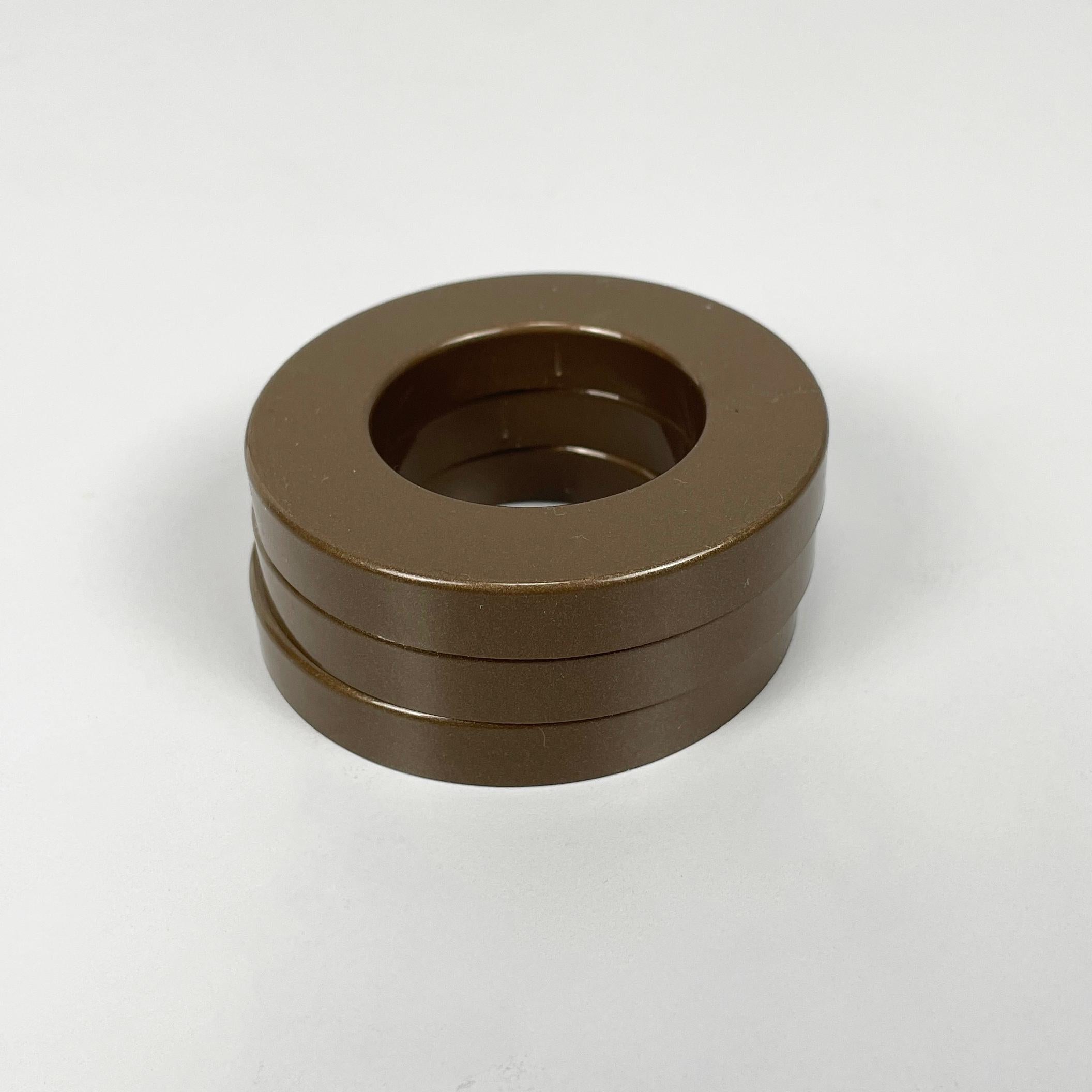 Italian modern dark brown rings for perpetual wall calendar by Ring A Date, 2020 In Good Condition For Sale In MIlano, IT