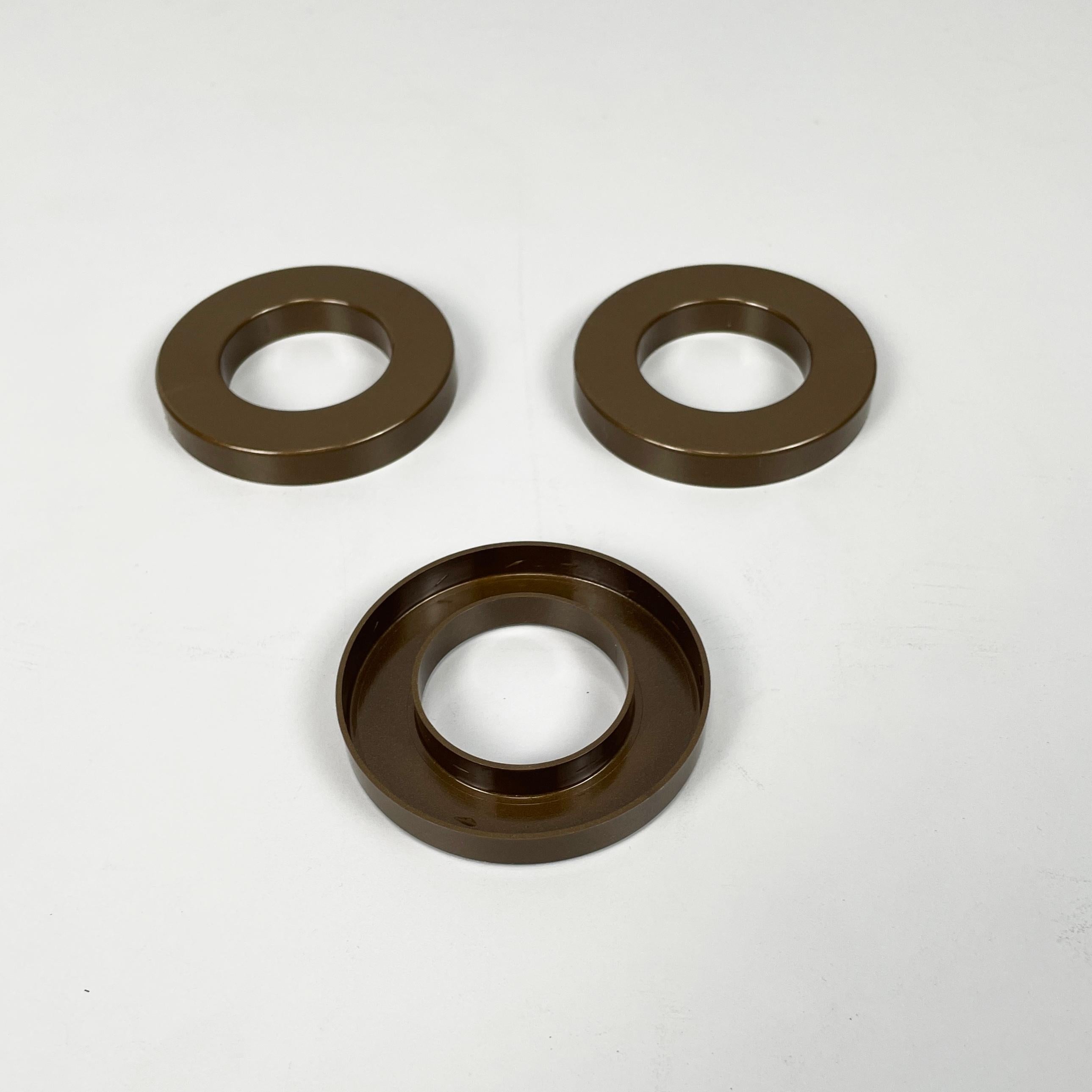 Italian modern dark brown rings for perpetual wall calendar by Ring A Date, 2020 For Sale 2