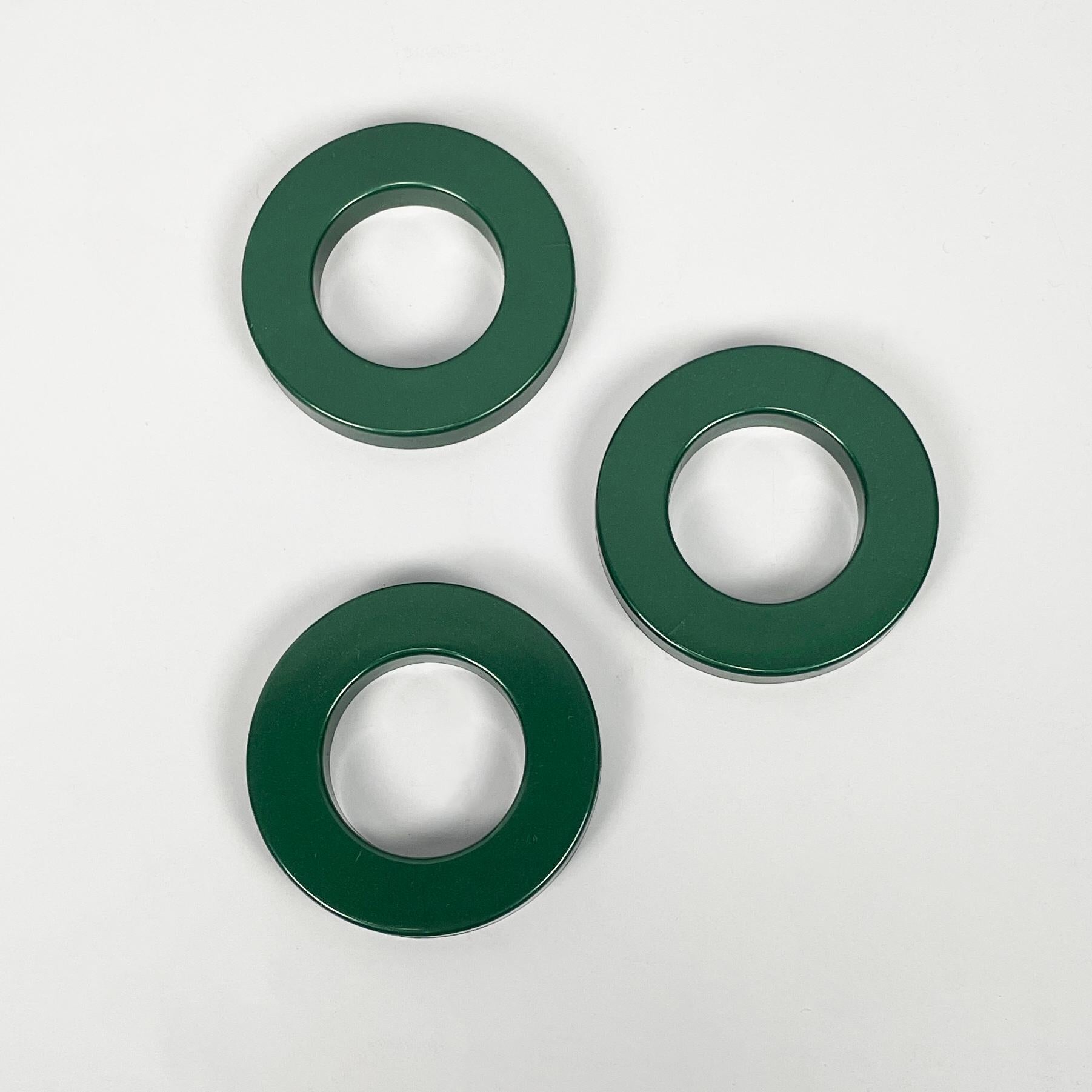 Contemporary Italian modern dark green rings for perpetual wall calendar by Ring A Date, 2020 For Sale