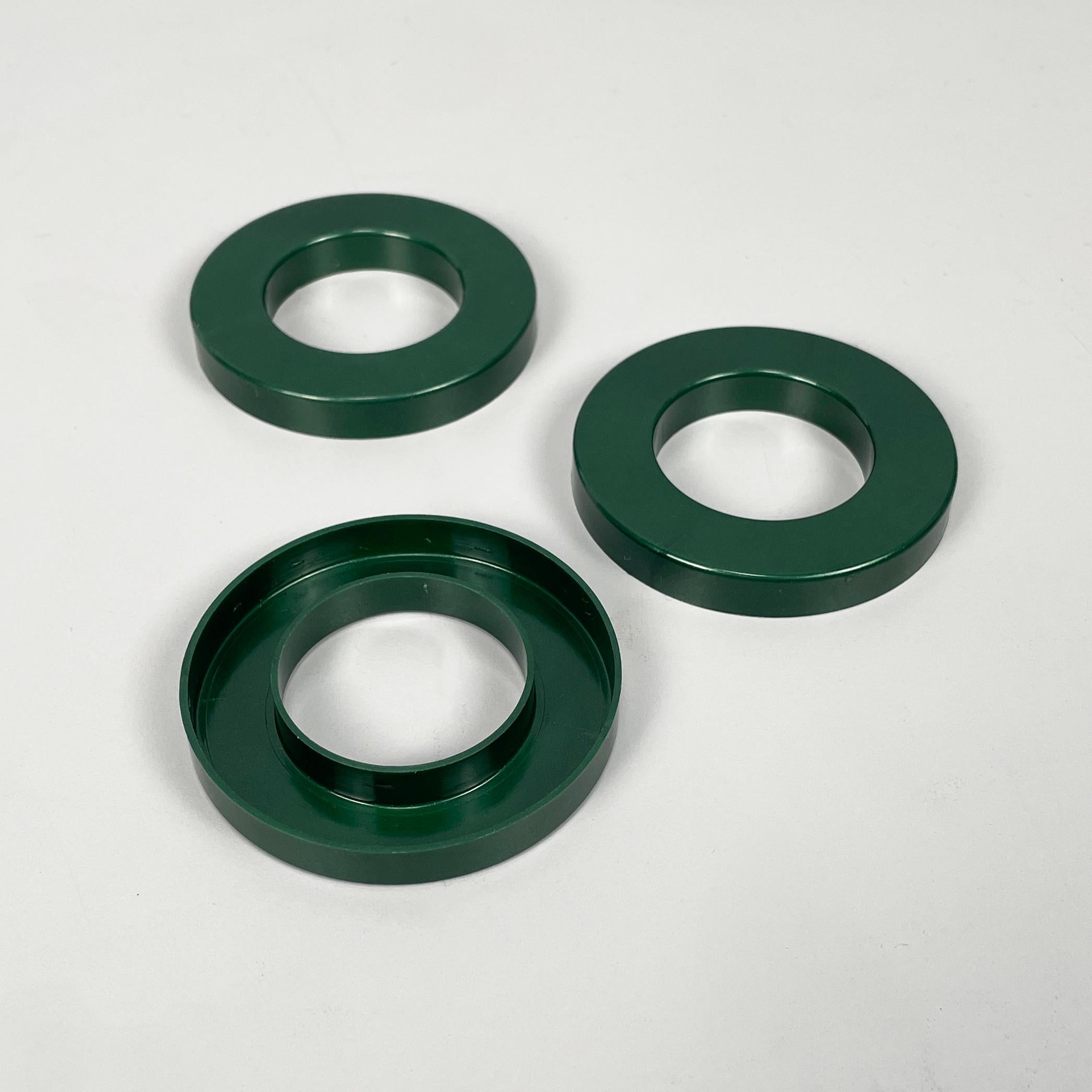 Italian modern dark green rings for perpetual wall calendar by Ring A Date, 2020 For Sale 2