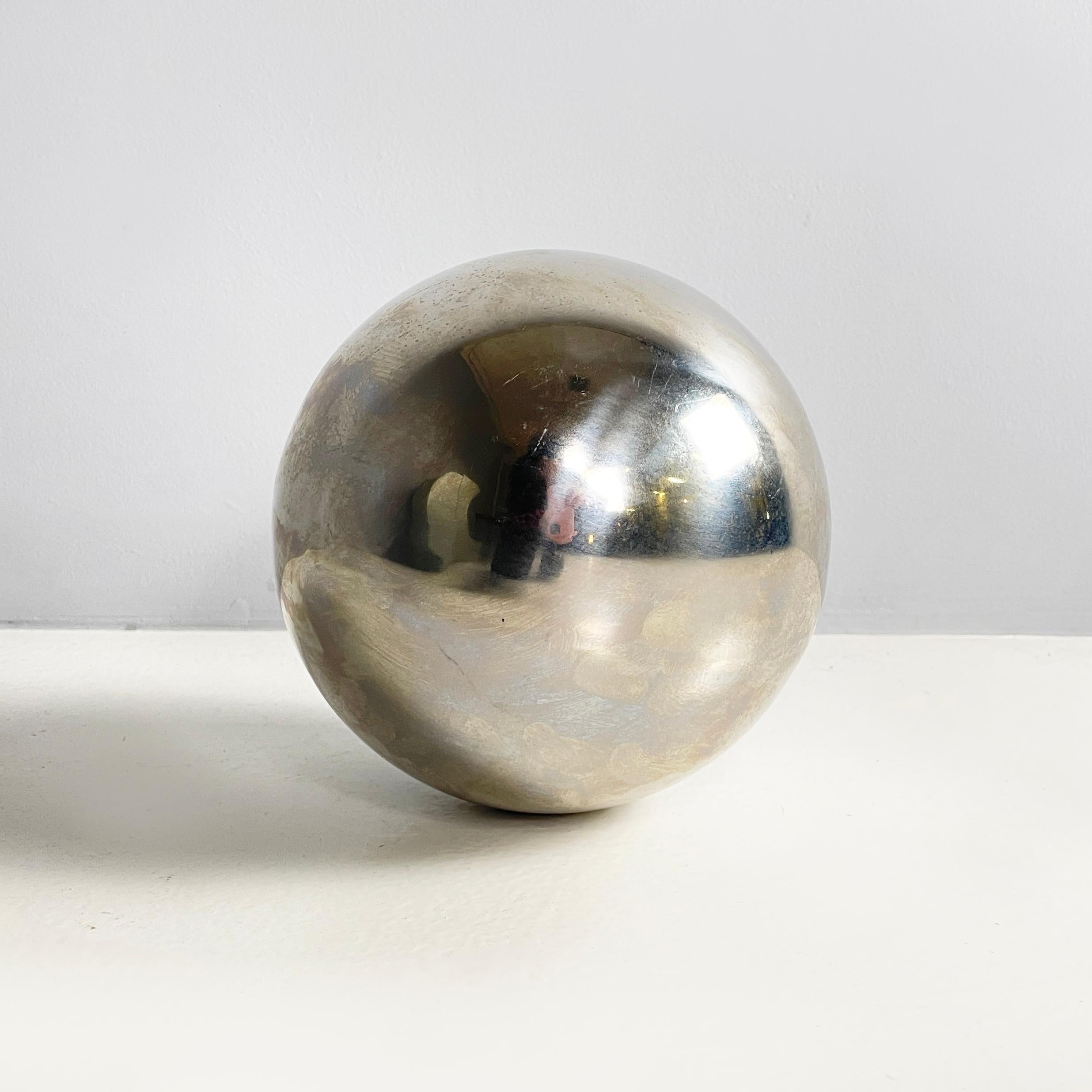 Modern Italian modern Decorative metal sphere, 1990s For Sale