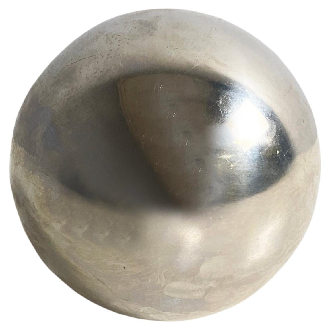 Italian modern Decorative metal sphere, 1990s For Sale