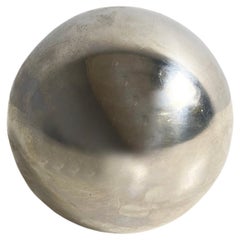 Vintage Italian modern Decorative metal sphere, 1990s