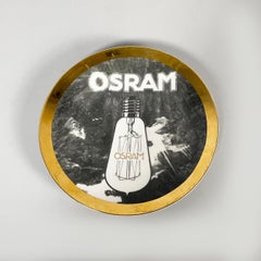 Italian modern decorative plate Osram by Fornasetti, 1970s