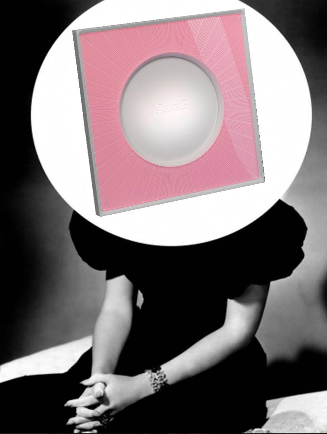 Marco Foto Italiano Plexi Blanco y Rosa, Compartir Rosa Plexiglás en venta