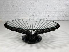 Italian Modern Design Style Metal and Glass Round Coffee Table