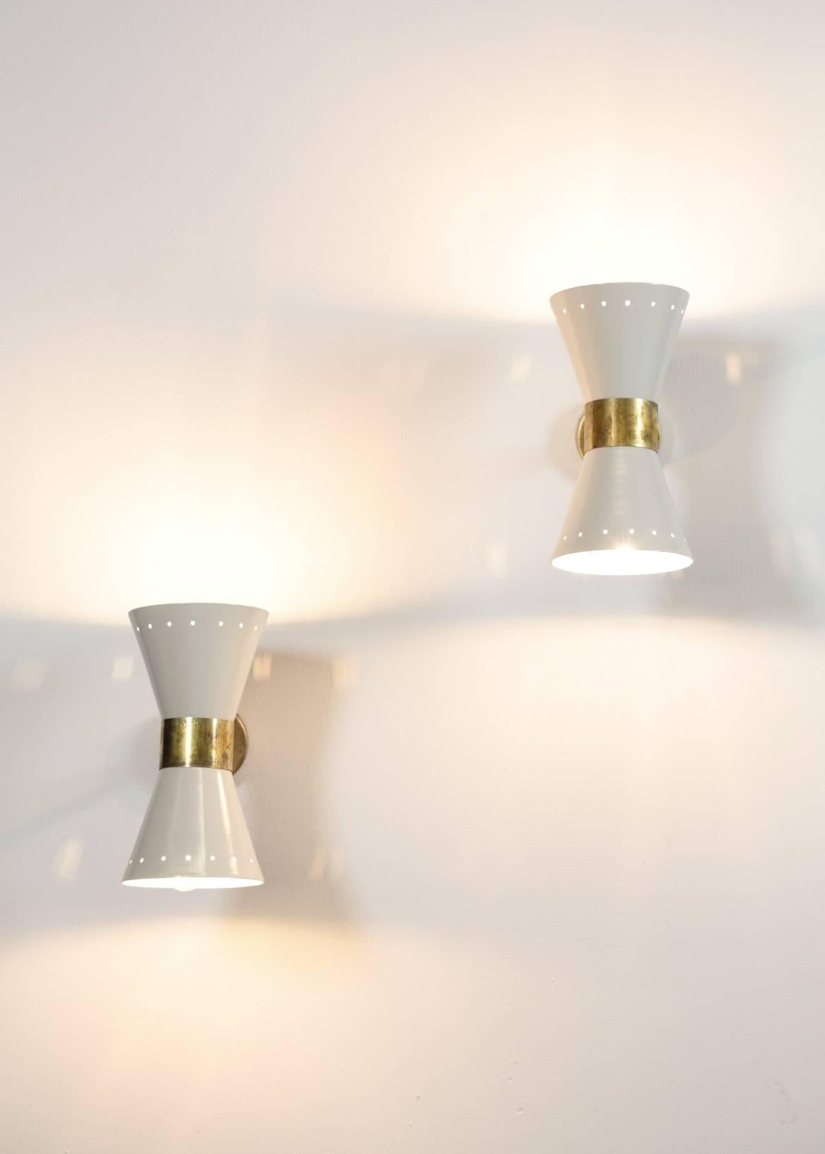 Italian Modern Diabolo Sconces Stilnovo Style, Wall Light For Sale 1