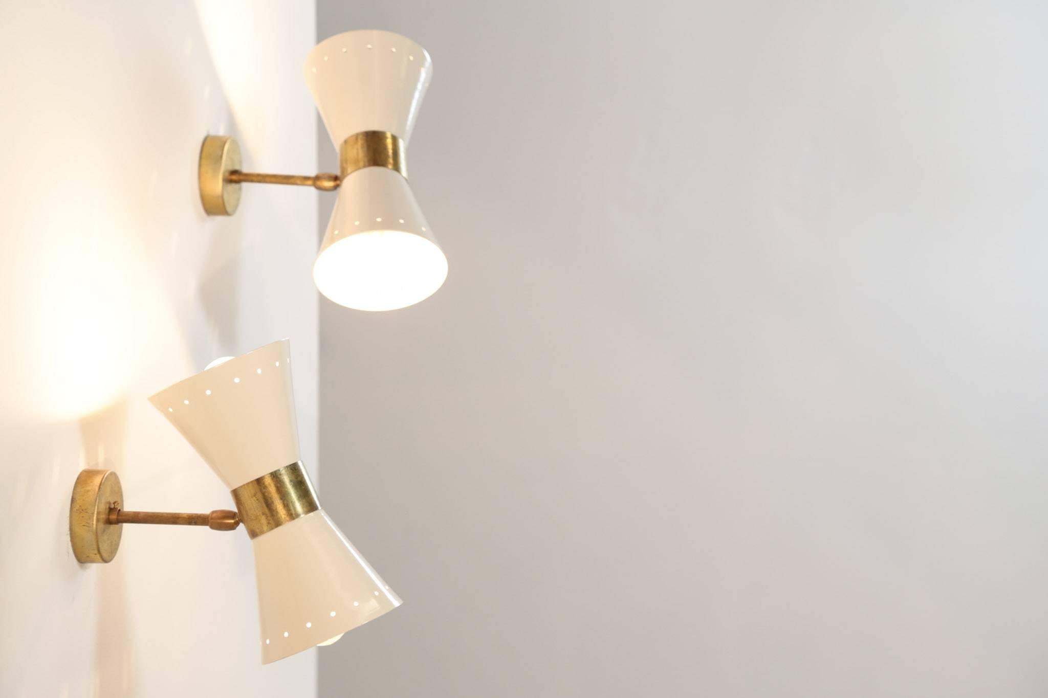 Italian Modern Diabolo Sconces Stilnovo Style, Wall Light For Sale 2