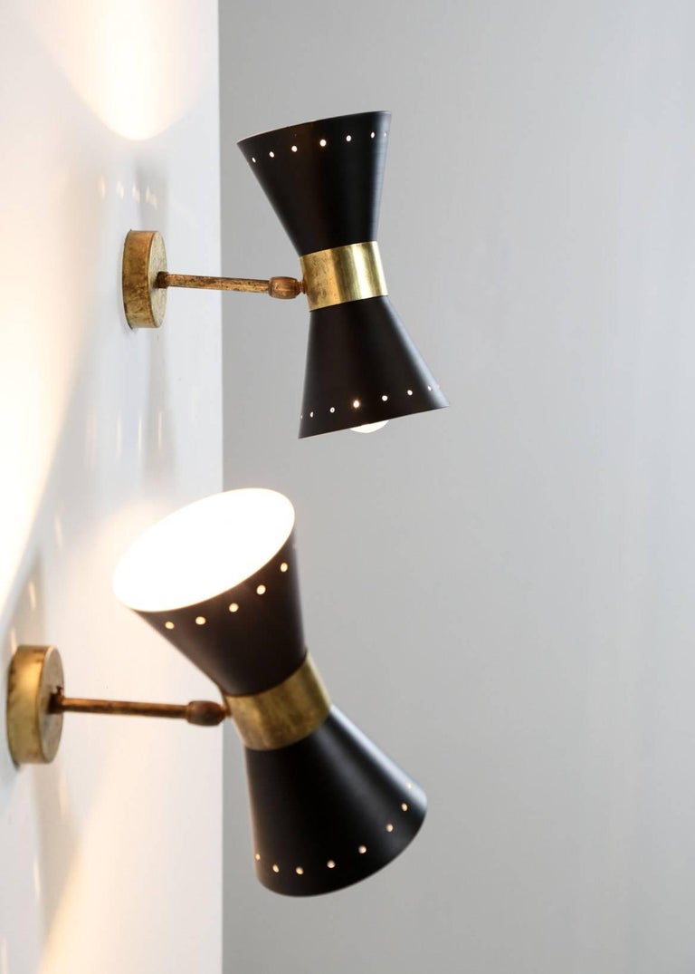 Italian Modern Diabolo Sconce Stilnovo Style, Wall Light For Sale 1
