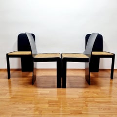 Sillas de comedor modernas italianas de Pierluigi Molinari para Pozzi Milano, Italia Años 70